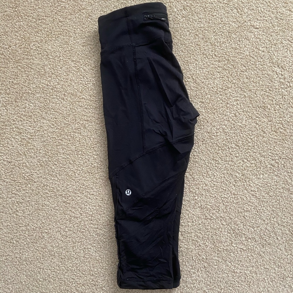 Lululemon Run: For Your Life Cropped Black